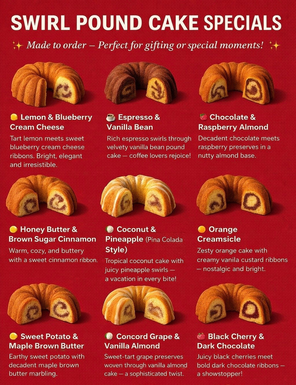 Swirl Pound Cake Special