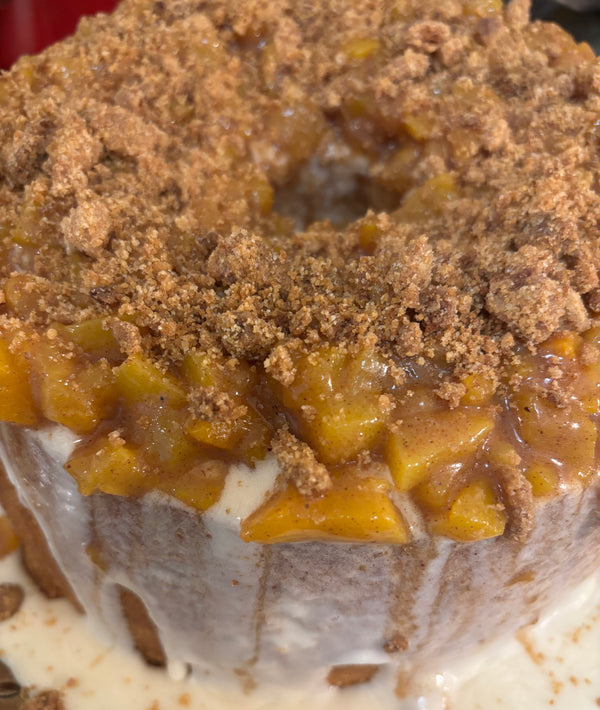 🍑 Peach Cobbler Cake